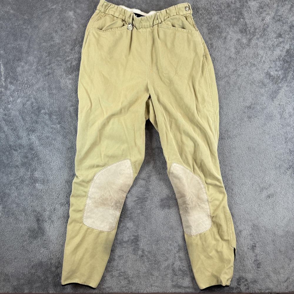 Pikeur Breeches Women Size 27x27 Tan Equestrian Riding Pants Knee Patch Germany